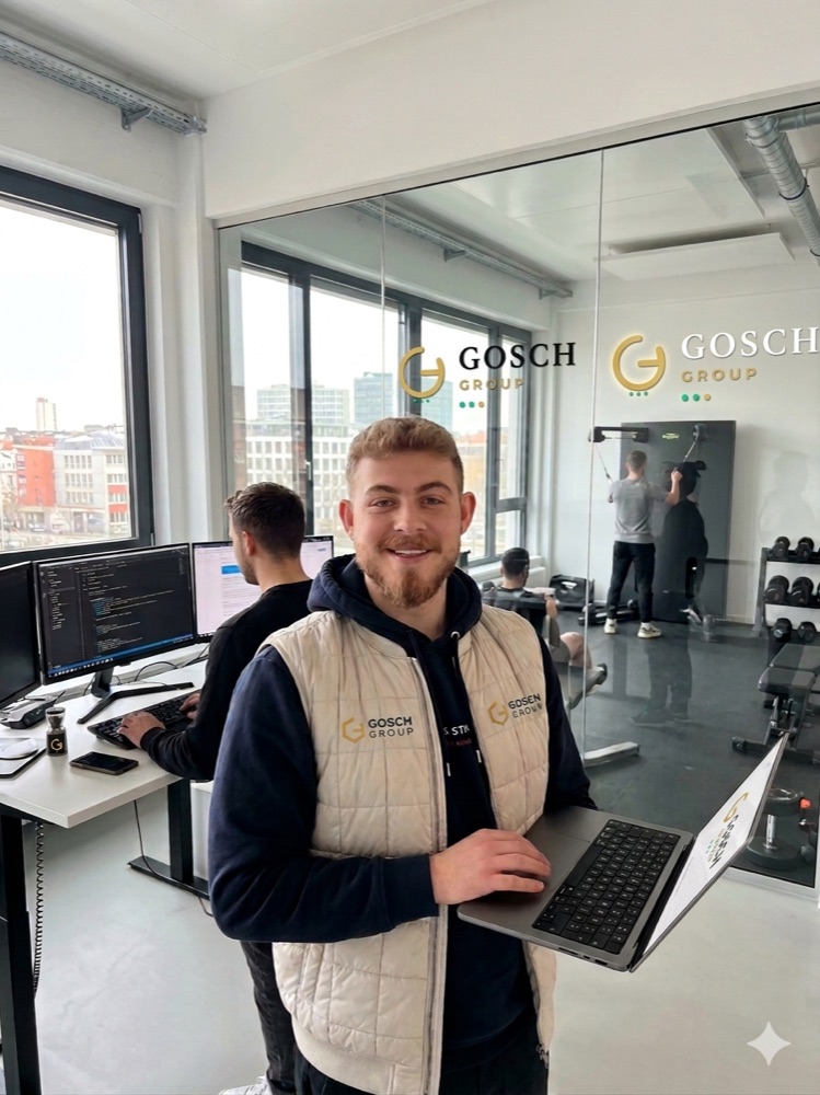 Torben Gosch bei der Arbeit